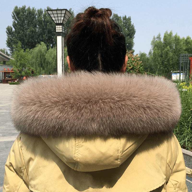 Collar Real Fur Men and Women Autumn and Winter Scarf Neck