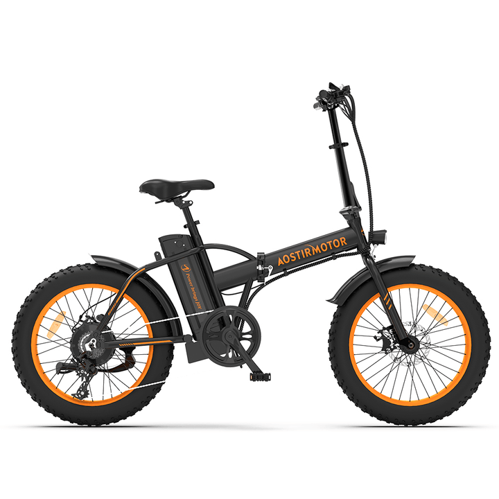 [US DIRECT] AOSTIRMOTOR A20 Electric Bike 20Inch 500W 36V 13Ah 40Km/H Max Speed 25-35Km Mileage 120Kg Max Load Mountain Fat Tire Electric Bicycle