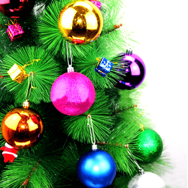 12Pcs 10Cm Christmas Xmas Tree Hanging Ball Daubles Christmas Tree Decoration