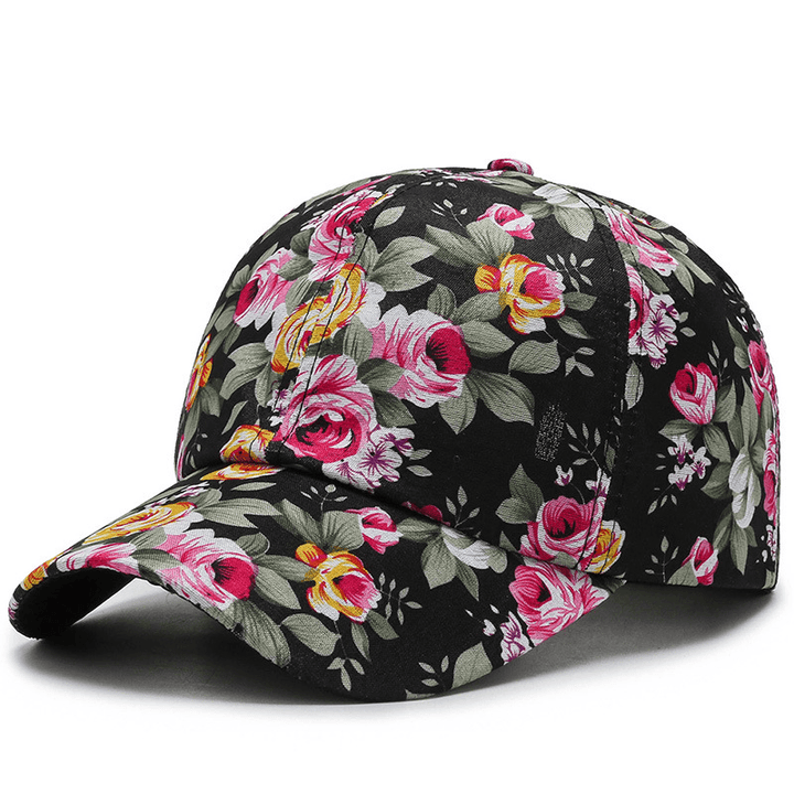 All-Match Cotton Sunshade Small Floral Baseball Cap