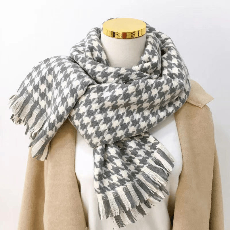 Imitated Wool All-Match Double-Sided Autumn and Winter Thickened Warm Scarf