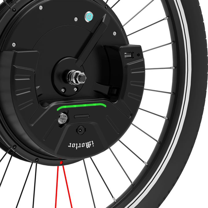 Imortor 3.0 Full Wireless 26In/700C 350W 36V Brushless Motor Intelligence Bicycle Front Wheel