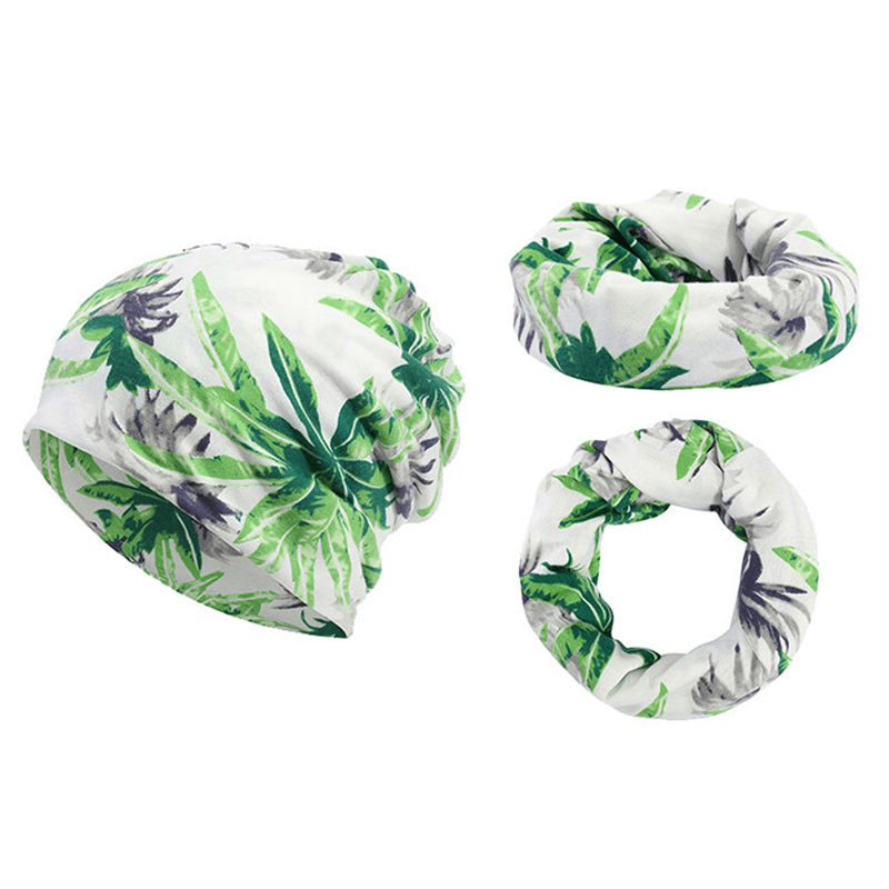 Unisex Multipurpose Tree Print Cotton Headpiece Scarf Cap