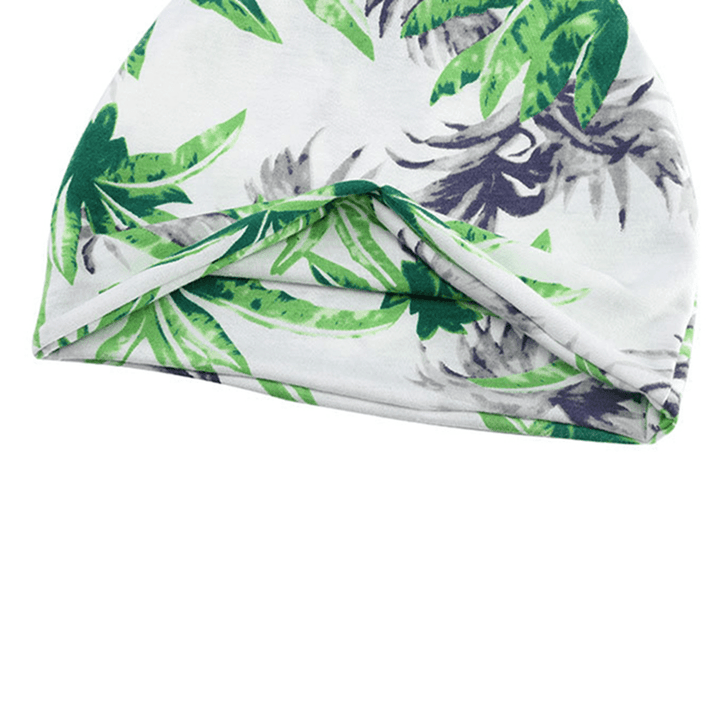 Unisex Multipurpose Tree Print Cotton Headpiece Scarf Cap