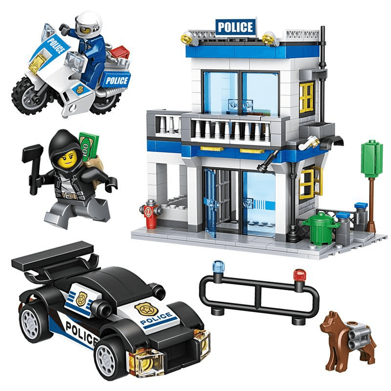 City Police Series Building Blocks Police Station Set