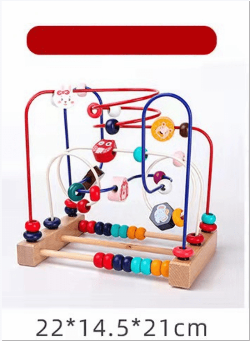 Children around the Bead Treasure Box Multi-Function Game String Beads