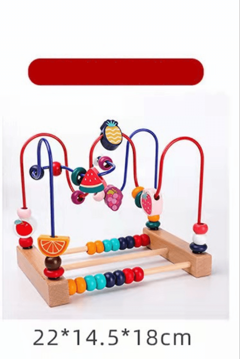 Children around the Bead Treasure Box Multi-Function Game String Beads