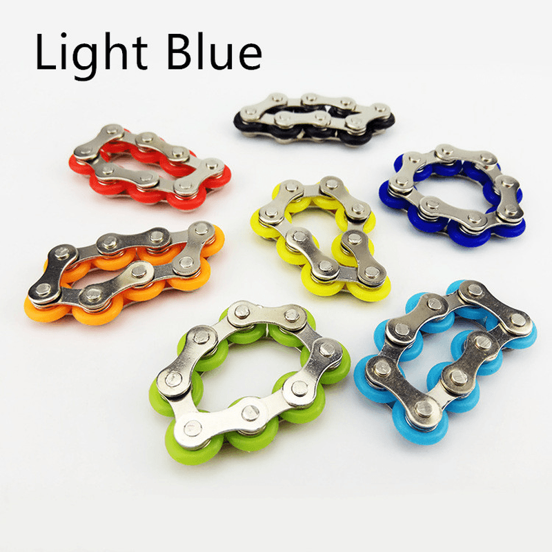 Key Ring Fidget American Fingertip Gyro Key Ring Chain Buckle Relief Pressure Decompression Chain