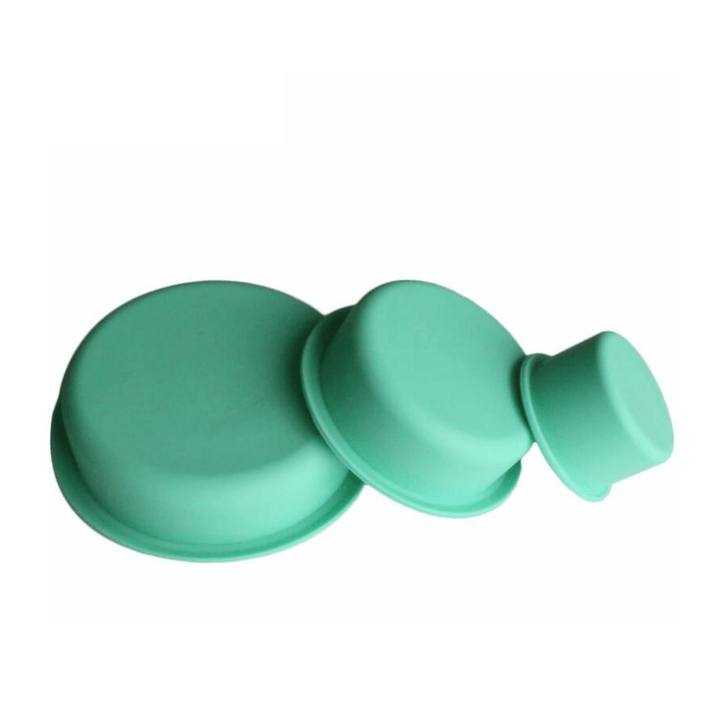 3Pcs Cake Molds round Bake Pan DIY Party Wedding Birthday Cupcake Mould Baking Tool