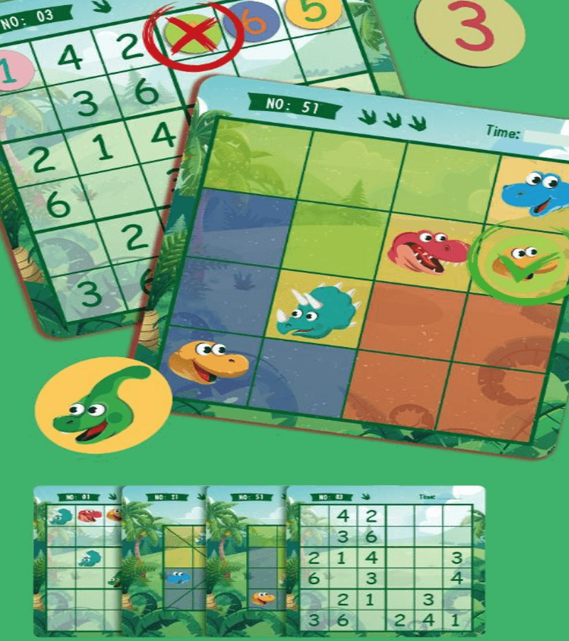 Early Education Brain Scene Sudoku Card Parent-Child