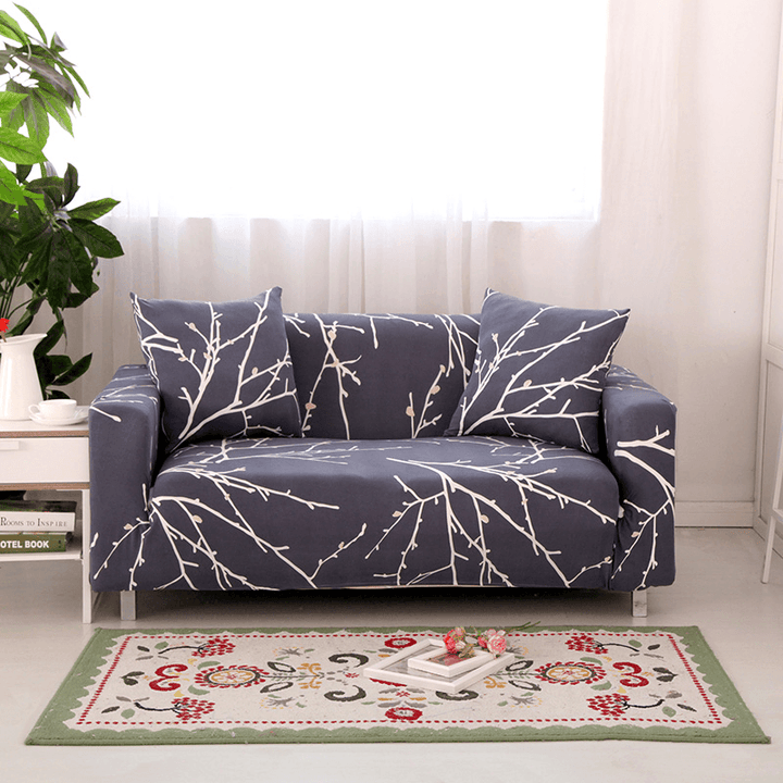 Textile Spandex Strench Sofa Chair Covers Printed Elastic Couch Cover Furniture Protector 4 Sizes