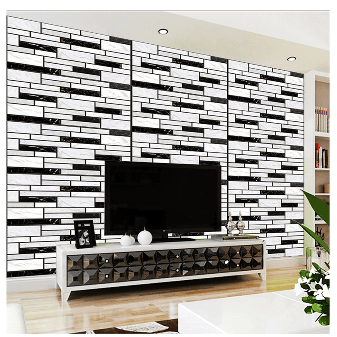 3D Brick Stone Self Adhesive Wall Sticker Panel Wallpaper Living Room Home Decoration 30X50Cm