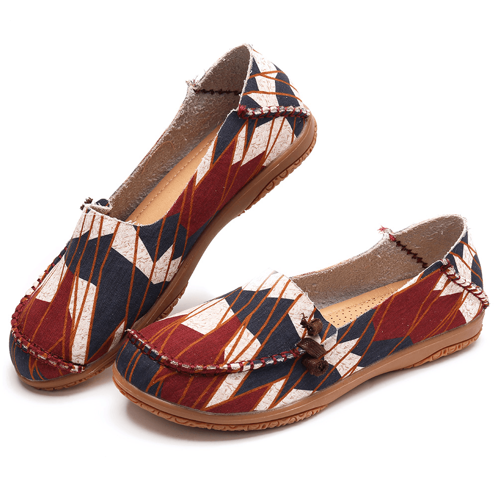 Women Colorful Pattern Exclusively Sold Slip Resistant Flats