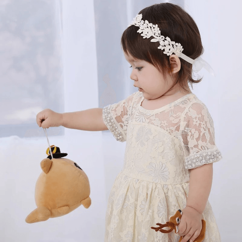 Children'S Hair Accessories Girls Lace Mesh Bow