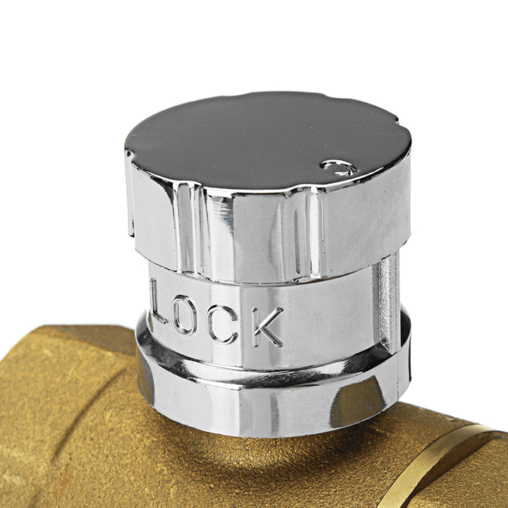 TMOK DN20 DN25 DN32 Magnetic Anti-Theft Brass Ball Valves with Key Valve for Heating Installation