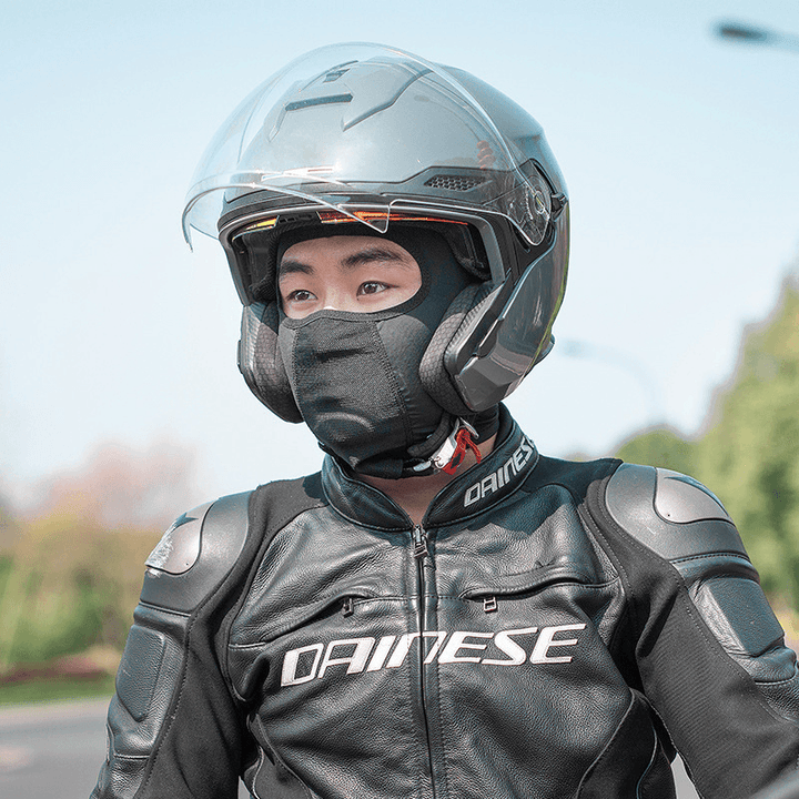 ROCKBROS Ice Silk UV Protection Windproof Scarf Riding Headgear Motorcycle Full Face Mask Skin-Friendly Quick-Drying Fabric