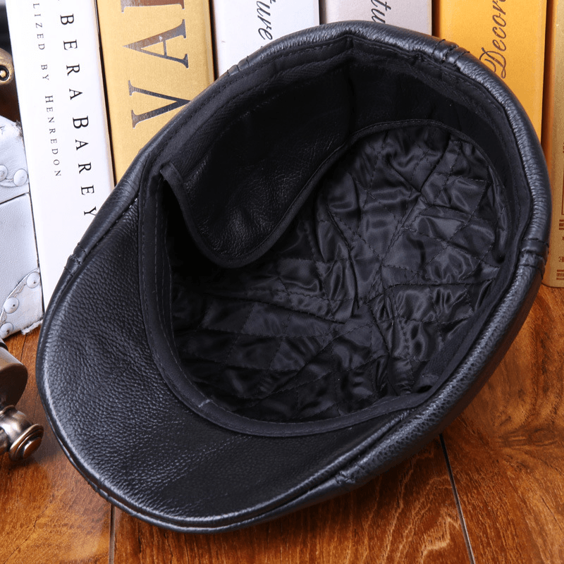 Men'S Autumn and Winter Warm Quilted Rider Hat