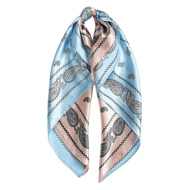 Fashion Women'S Color Matching Printed Hair Scarf