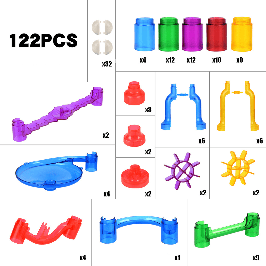 122Pcs Space Pipeline Assembling Orbital Building Blocks