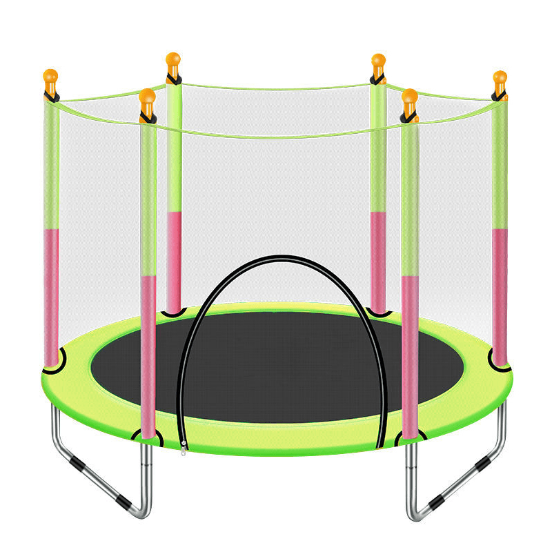 Kids Trampoline with Enclosure Safety Net Jumping Mat Spring Cover Padding