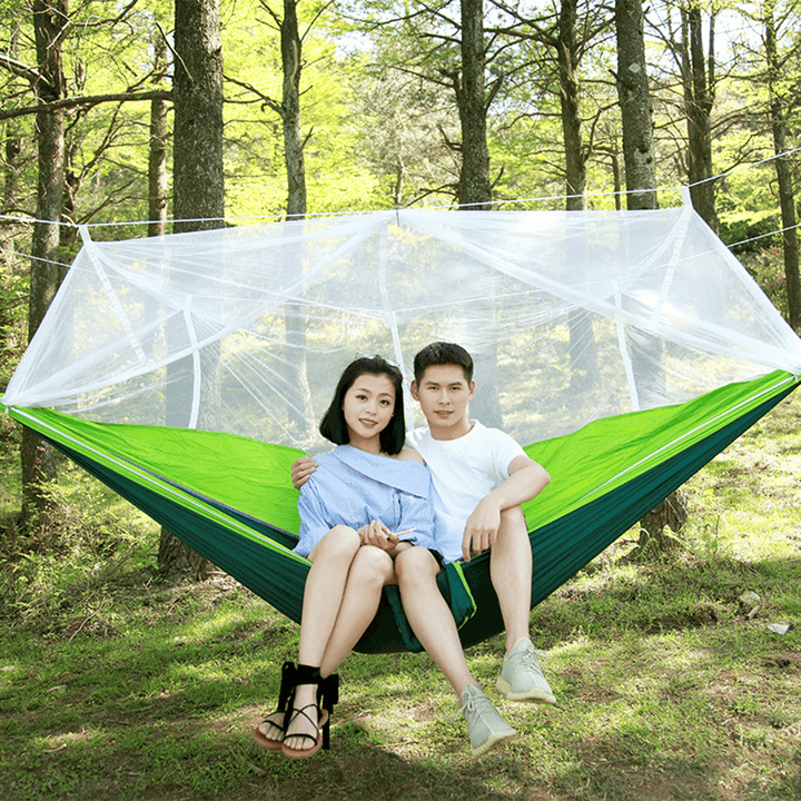 Camping Hammock Mosquito Net Double People Hanging Bed Travel Beach Hiking Swing Chair