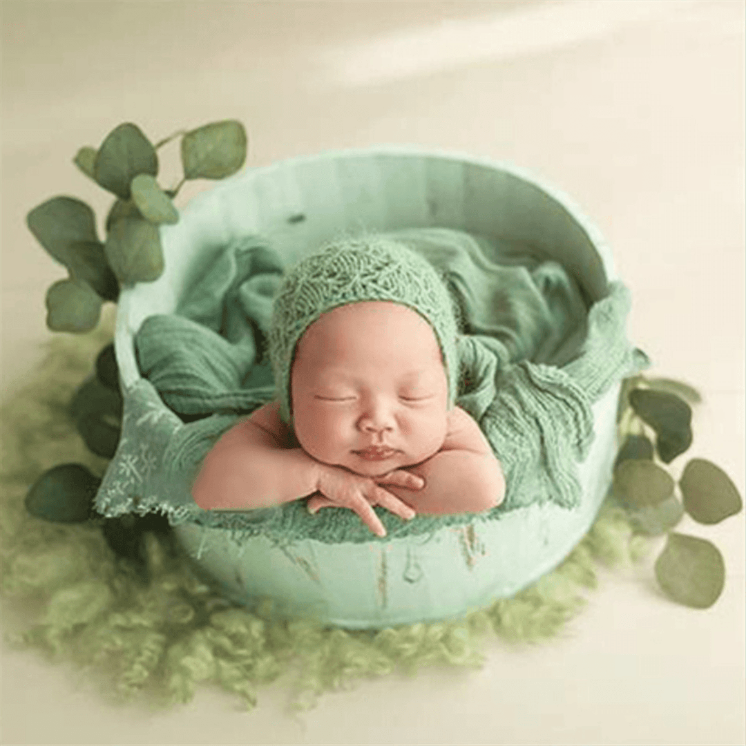 Newborn Wooden Photography Props round Basket Posing Studio Baby Photography Prop Posting Accesoriess