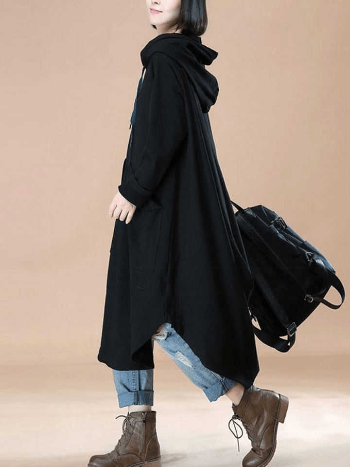 Women Solid Color Sweatshirts Dress