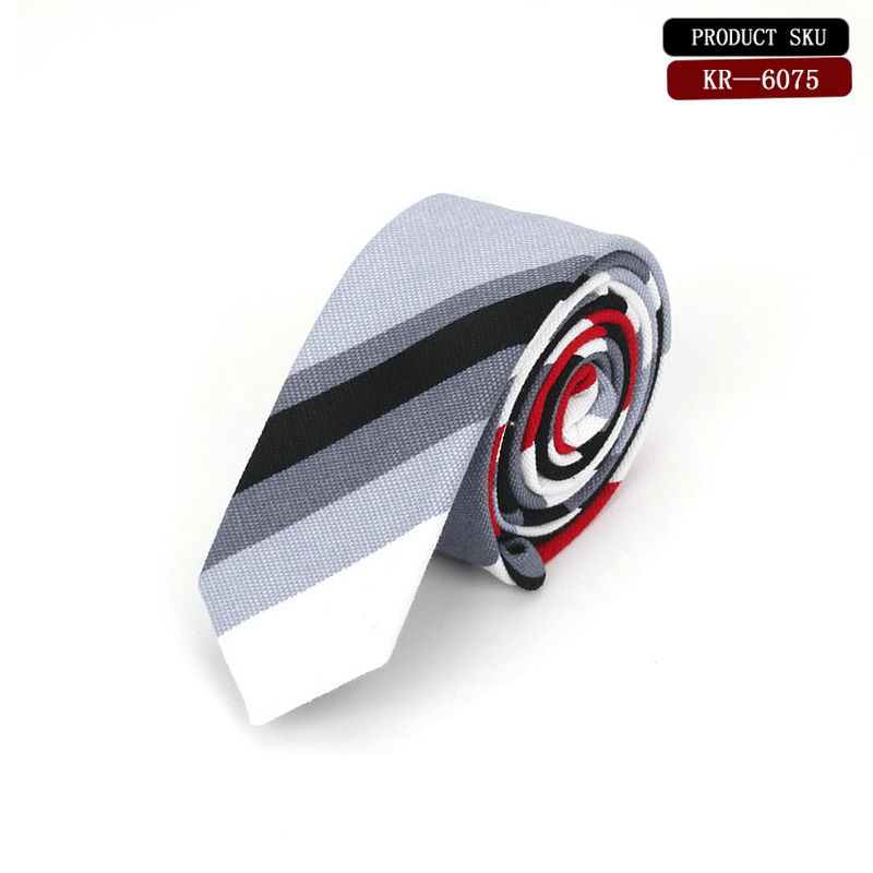 Korean Version Cotton and Linen Pattern Groom'S Wedding Tie