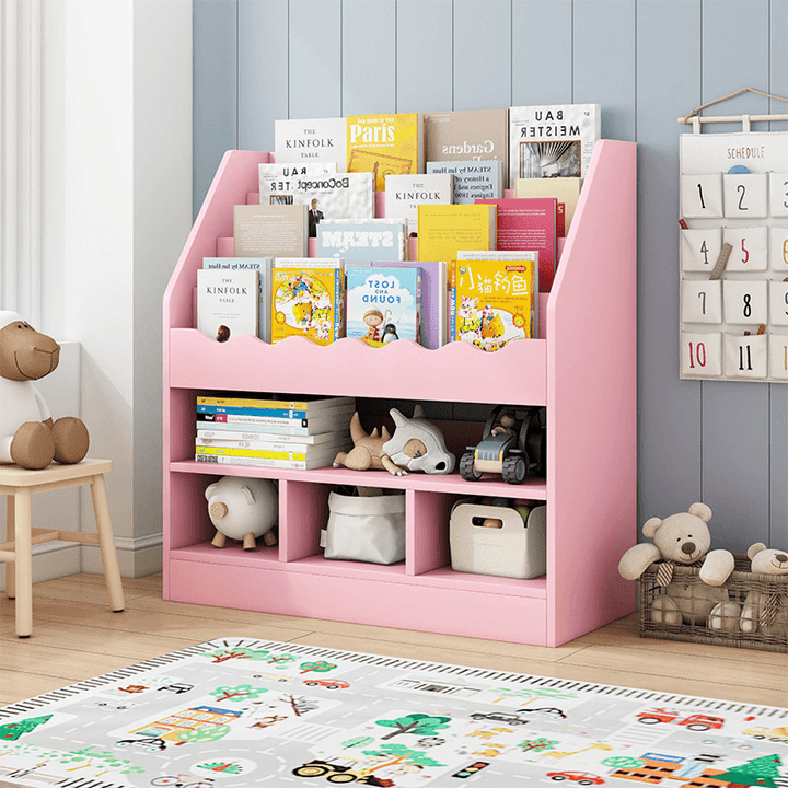 Children'S Room Bookshelf Picture Book Stand Simple Newspaper Rack Shelf Household Storage Rack Simple Primary School Bookcase for Home