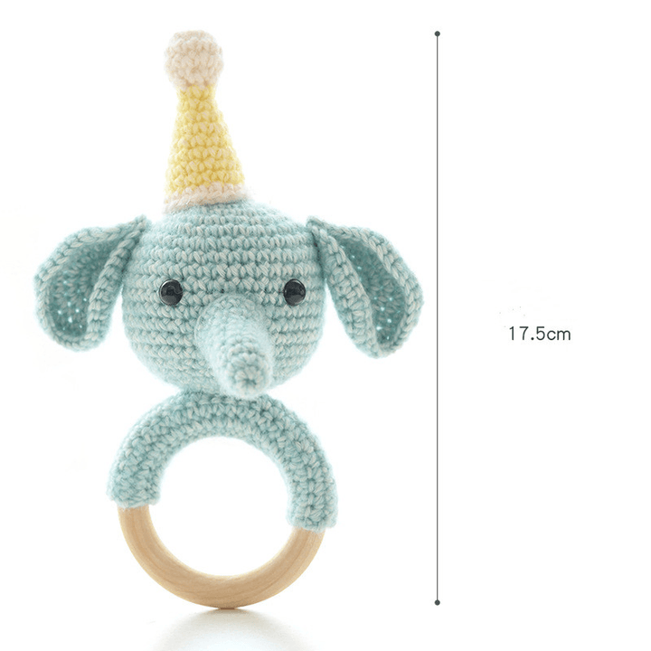 Wool Hand-Knitted Baby Rattle Crochet Diy Material Package