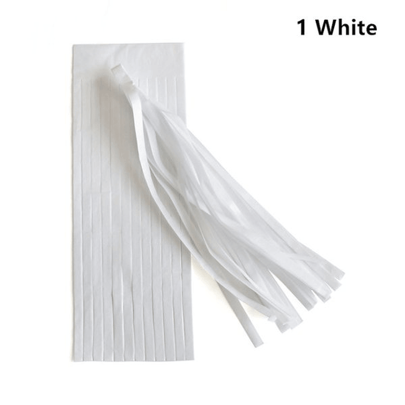 14 Inch Tissue Paper Tassel Garland Birthdays Party Decorations Event Gift Pack Balloon Accessoriess - MRSLM