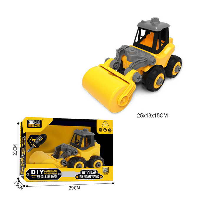 Screw and Assemble Block Engineering Truck Toy