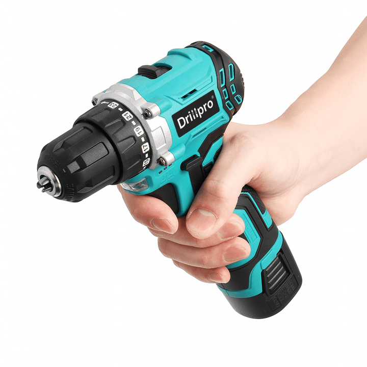 Drillpro 16.8V Brushless Electric Drill Driver Portable Rechargeable Screwdriver Power Tool W/ 1/2 Battery - MRSLM