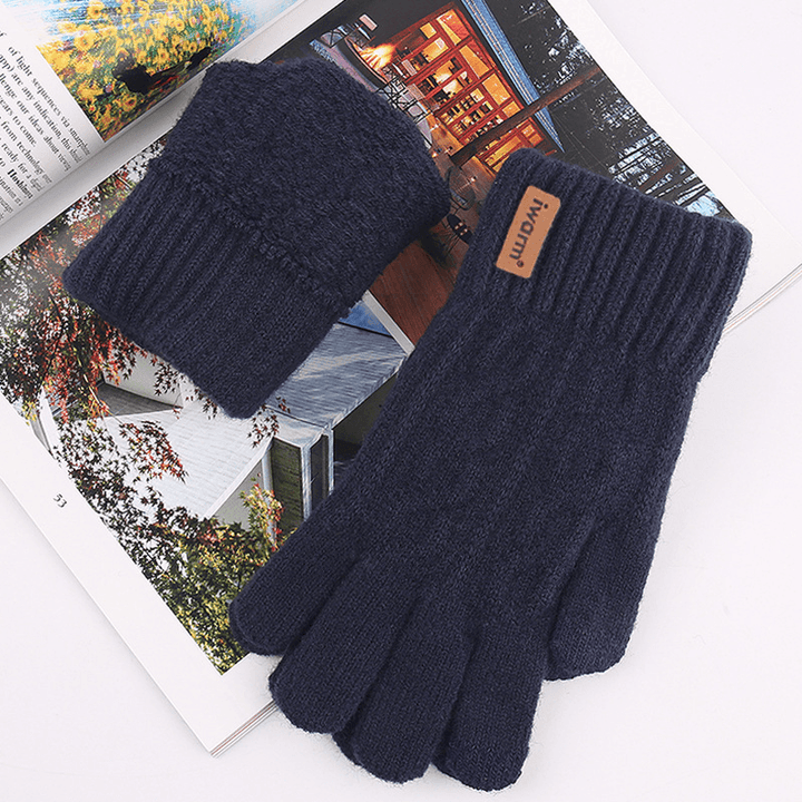 Men'S and Women'S Autumn and Winter Cold Protection Touch Screen Gloves