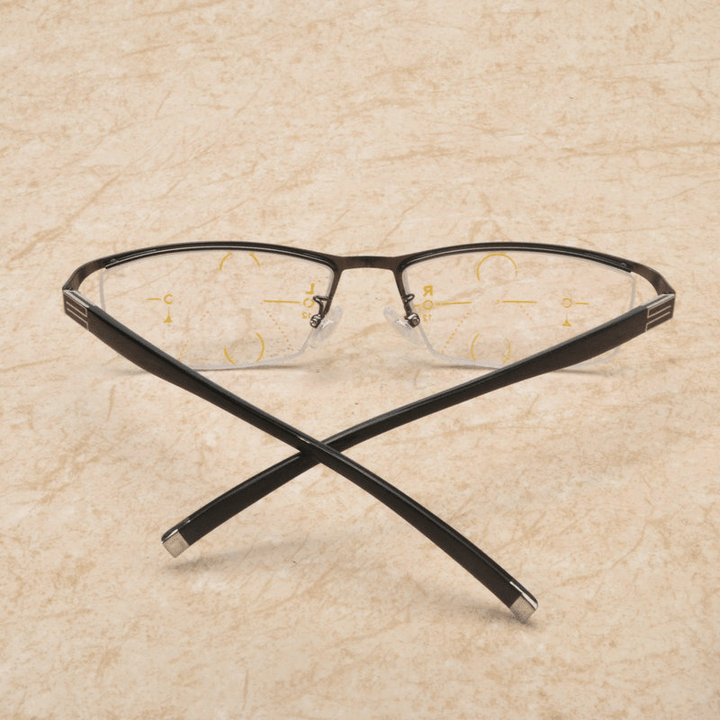 Far and near Multifunctional Metal Reading Glasses