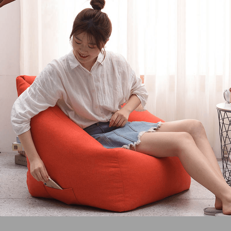 Square Couch Bean Bag Lazy Sofa for Leisure Sitting Room Household Bedroom Can Unpick and Wash - MRSLM