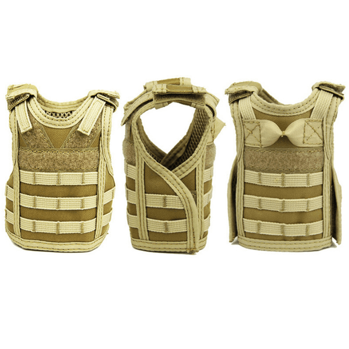 1Pcs Tactical Bottle Cover Mini Molle Vest Drink Bottle Protector Holster for Outdoor Sports - MRSLM