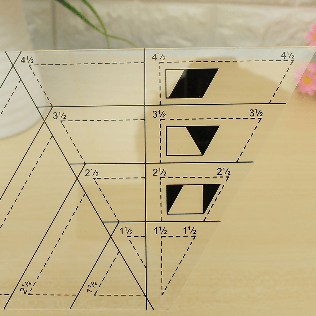 Acrylic Multifunction Sewing Tools Quilting Rulers Trapezoid Tool for Clothes Cutting