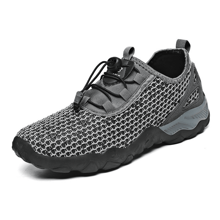 Men Mesh Breathable Lightweight Non Slip Climbing Casual Outdoor Shoes