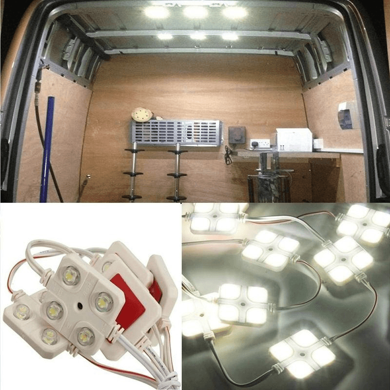 4Led/Pcs Interior Lights Kit for Trailer Lorries Sprinter Ducato Transit Car Roof Light Kit Van Interior Ceiling Light