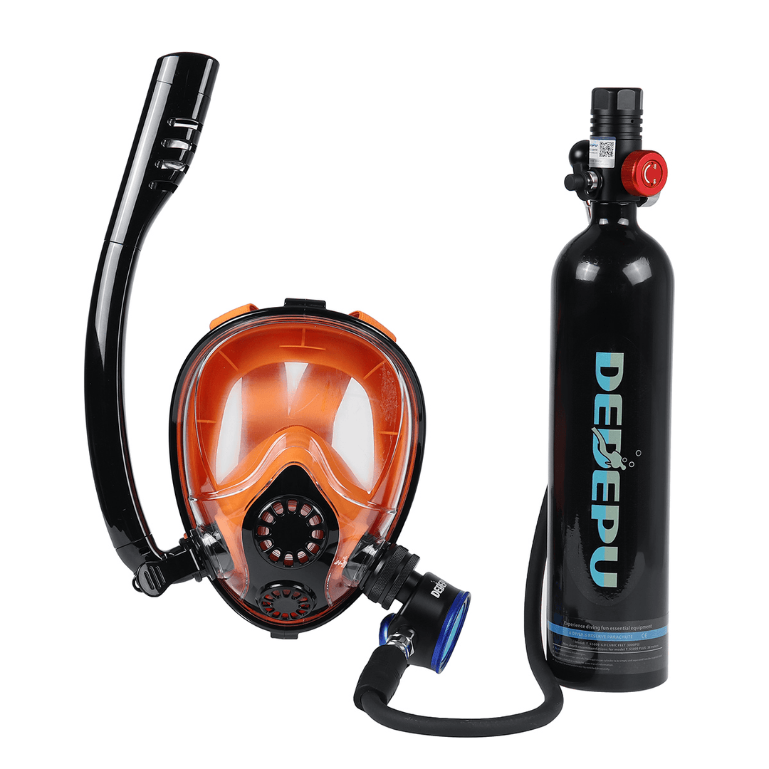 1L Diving Mini Scuba Cylinder Oxygen Tank Underwater Breath Equipment+Face Mask