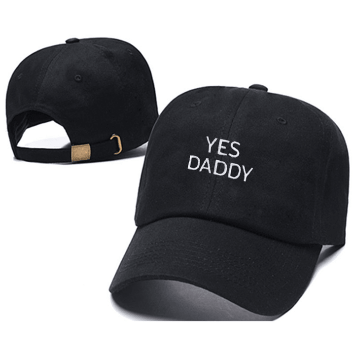 Mens and Womens Hip-Hop Hats Outdoor Caps Yes Daddy Embroidery Caps