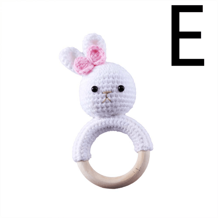 Baby Knitted Rattle Bell Ring Sounding Rattle Toy