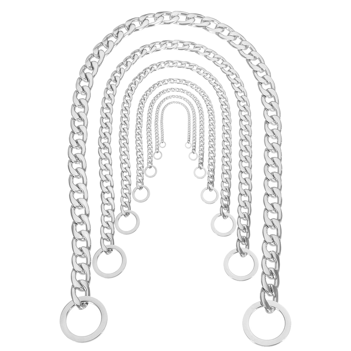 13Mm Silver Cut Curb Cuban Link Stainless Steel Dog Chain Pet Collar