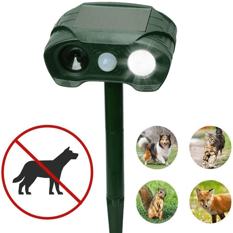 -505 Solar Ultrasonic Rat Repeller Animal Repeller Outdoor Garden Infrared Sensor Cats Dogs Foxes Rabbits Insects Repellent