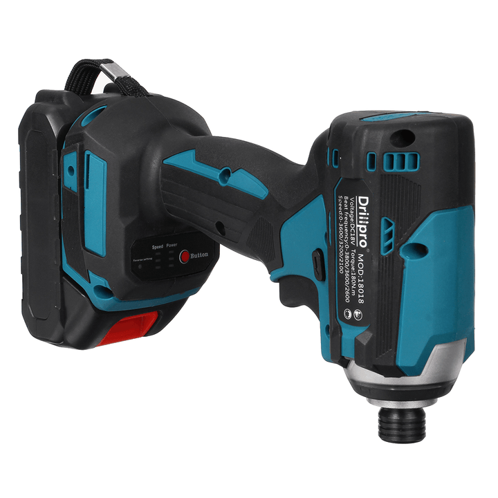 Drillpro 3 Light Brushless Electric Screwdriver Cordless Rechargeable Power Tool W/ 1/2Pcs Battery Also for Makita 18V Battery