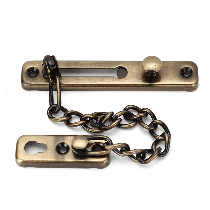 Stainless Steel Strong Security Door Chain Solid Home Safety Guard Lock Catch