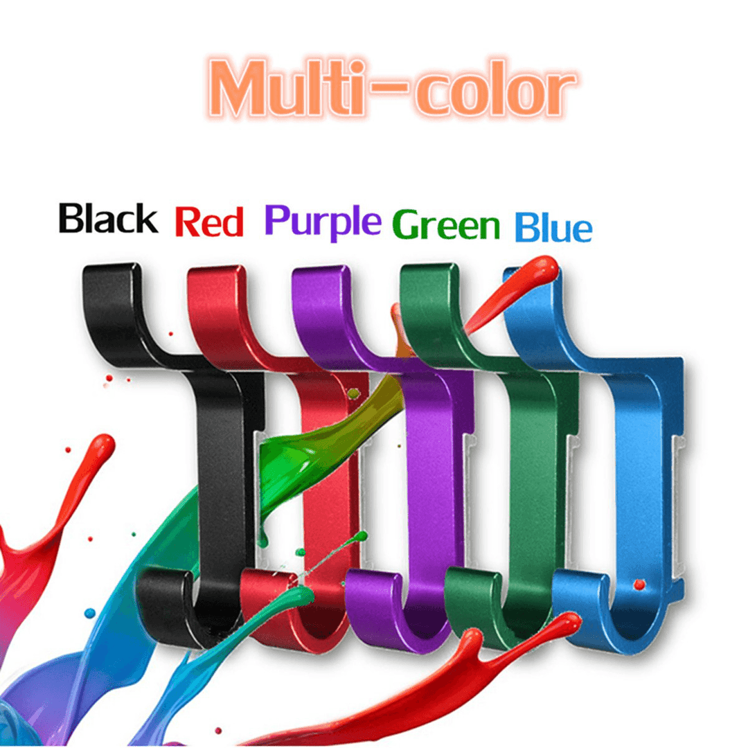 Double Layers Colorful Space Alumimum Wall Mounted Clothes Towel Robe Hook Sundries Hanger