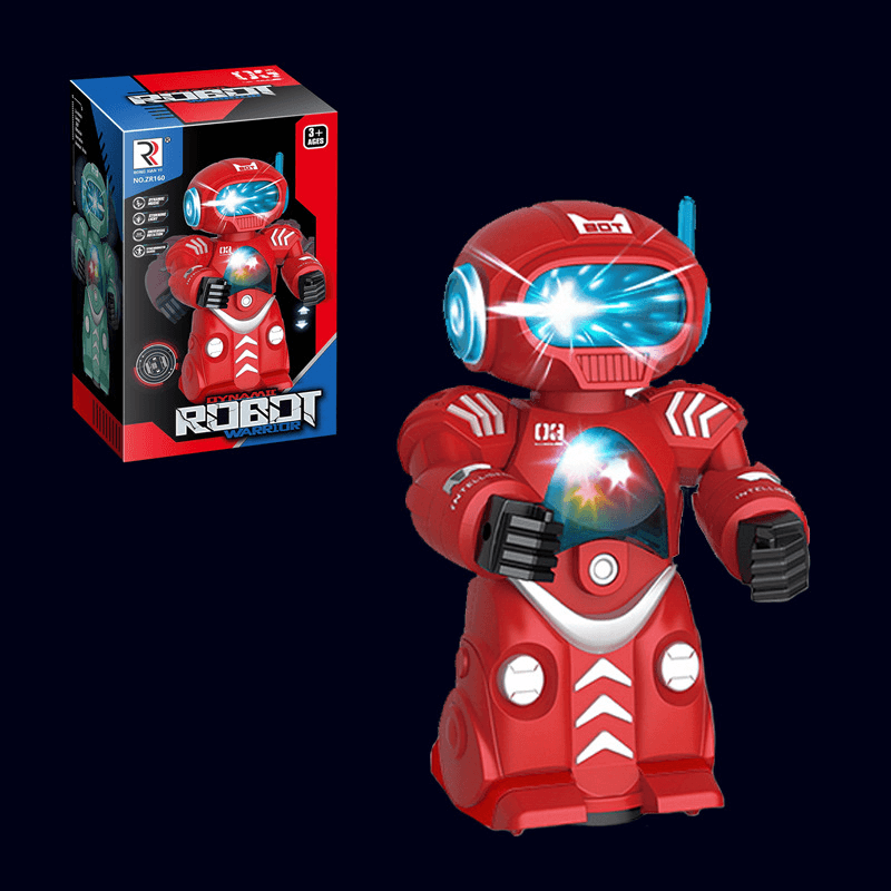 Steel Robot Light Music Children Boy Toy