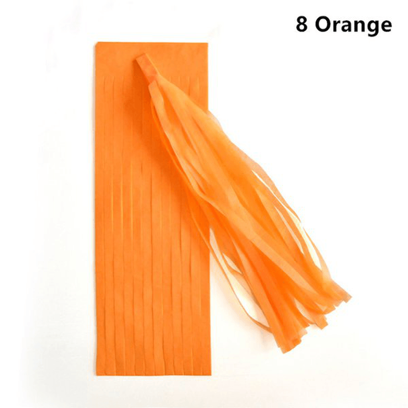 14 Inch Tissue Paper Tassel Garland Birthdays Party Decorations Event Gift Pack Balloon Accessoriess - MRSLM